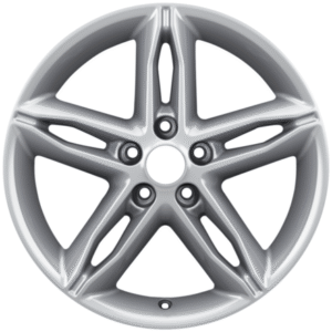 Platišče iz lahke zlitine 17" s 5 kraki, srebrne barve